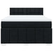 Pat box spring cu saltea, negru, 140x190 cm, textil - WALTI WALTI
