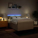 Pat box spring cu saltea, crem, 140x200 cm, textil - WALTI WALTI