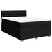 Pat box spring cu saltea, negru, 140x190 cm, textil - WALTI WALTI