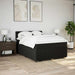 Pat box spring cu saltea, negru, 140x190 cm, textil - WALTI WALTI