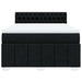 Pat box spring cu saltea, negru, 140x190 cm, textil - WALTI WALTI