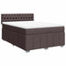 Pat box spring cu saltea, maro închis, 140x200 cm, textil - WALTI WALTI