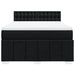 Pat box spring cu saltea, negru, 140x190 cm, textil - WALTI WALTI