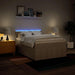 Pat box spring cu saltea, crem, 140x200 cm, textil - WALTI WALTI