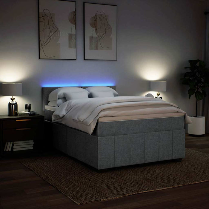 Pat continental, gri deschis, 140x200 cm, material textil - WALTI WALTI