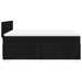 Pat box spring cu saltea, negru, 140x200 cm, textil - WALTI WALTI
