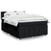 Pat box spring cu saltea, negru, 140x200 cm, textil - WALTI WALTI