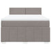 Pat continental cu saltea gri taupe 140x200 cm material textil - WALTI WALTI