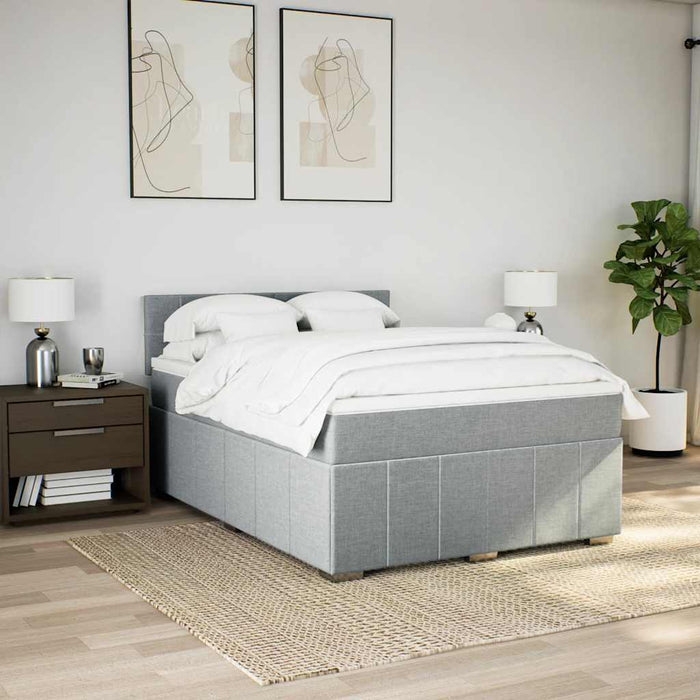 Pat continental, gri deschis, 140x200 cm, material textil - WALTI WALTI