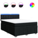 Pat box spring cu saltea, negru, 140x200 cm, textil - WALTI WALTI