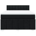 Pat box spring cu saltea, negru, 140x200 cm, textil - WALTI WALTI