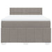 Pat continental cu saltea gri taupe 140x200 cm material textil - WALTI WALTI