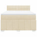 Pat continental cu saltea, crem, 140x200 cm, material textil - WALTI WALTI