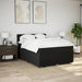 Pat box spring cu saltea, negru, 140x200 cm, textil - WALTI WALTI