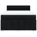 Pat box spring cu saltea, negru, 140x200 cm, textil - WALTI WALTI