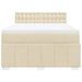 Pat continental cu saltea, crem, 140x200 cm, material textil - WALTI WALTI