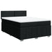 Pat box spring cu saltea, negru, 160x200 cm, textil - WALTI WALTI