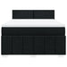 Pat box spring cu saltea, negru, 160x200 cm, textil - WALTI WALTI