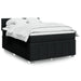 Pat box spring cu saltea, negru, 160x200 cm, textil - WALTI WALTI