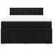Pat box spring cu saltea, negru, 160x200 cm, textil - WALTI WALTI