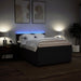 Pat box spring cu saltea, negru, 160x200 cm, textil - WALTI WALTI