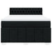 Pat box spring cu saltea, negru, 160x200 cm, textil - WALTI WALTI