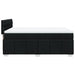 Pat box spring cu saltea, negru, 160x200 cm, textil - WALTI WALTI