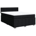 Pat box spring cu saltea, negru, 160x200 cm, textil - WALTI WALTI