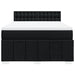 Pat box spring cu saltea, negru, 160x200 cm, textil - WALTI WALTI