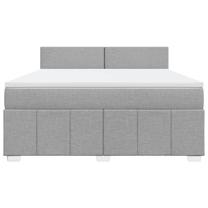 Pat continental, gri deschis, 180x200 cm, material textil - WALTI WALTI