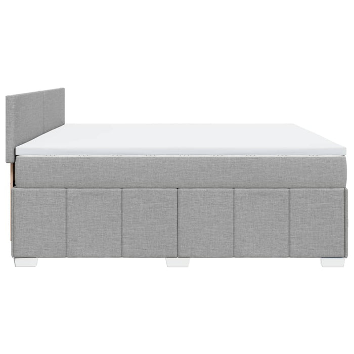 Pat continental, gri deschis, 180x200 cm, material textil - WALTI WALTI