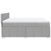 Pat continental, gri deschis, 180x200 cm, material textil - WALTI WALTI