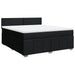 Pat box spring cu saltea, negru, 180x200 cm, catifea - WALTI WALTI