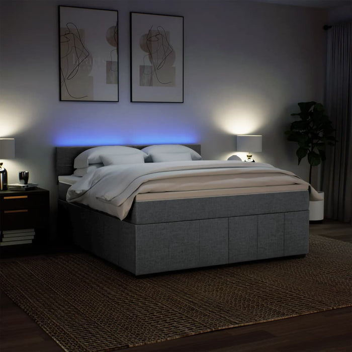 Pat continental, gri deschis, 180x200 cm, material textil - WALTI WALTI