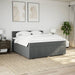 Pat box spring cu saltea, gri închis, 180x200 cm, textil - WALTI WALTI