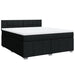 Pat box spring cu saltea, negru, 180x200 cm, catifea - WALTI WALTI