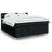 Pat box spring cu saltea, negru, 180x200 cm, catifea - WALTI WALTI