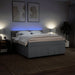 Pat continental, gri deschis, 180x200 cm, material textil - WALTI WALTI