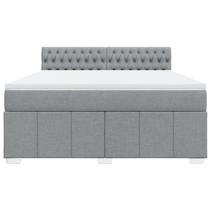 Pat continental, gri deschis, 180x200 cm, material textil - WALTI WALTI
