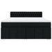 Pat box spring cu saltea, negru, 180x200 cm, catifea - WALTI WALTI