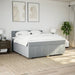 Pat continental, gri deschis, 180x200 cm, material textil - WALTI WALTI