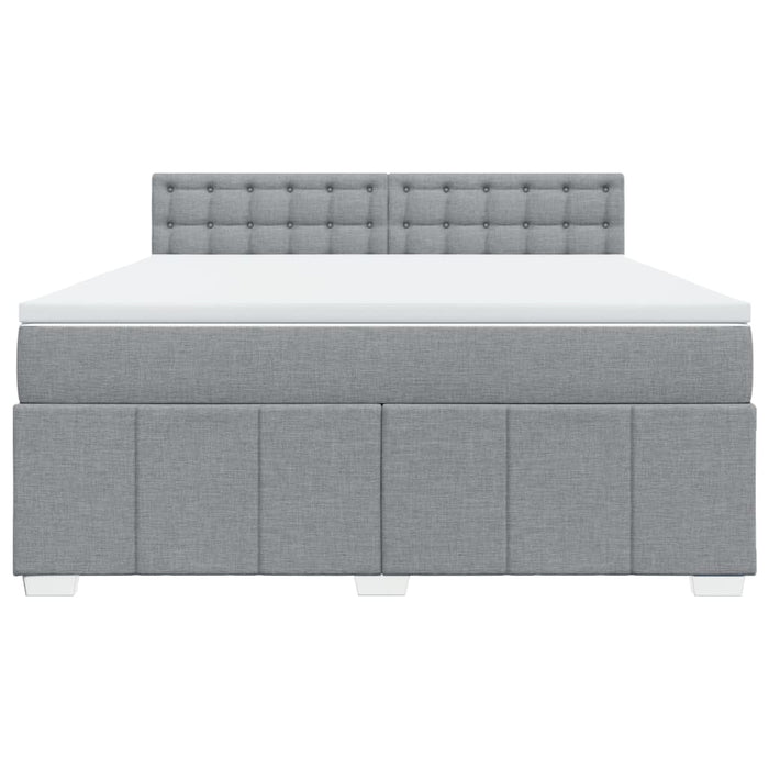Pat continental, gri deschis, 180x200 cm, material textil - WALTI WALTI