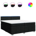 Pat box spring cu saltea, negru, 200x200 cm, textil - WALTI WALTI