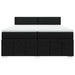 Pat box spring cu saltea, negru, 200x200 cm, textil - WALTI WALTI