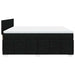 Pat box spring cu saltea, negru, 200x200 cm, textil - WALTI WALTI