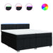 Pat box spring cu saltea, negru, 200x200 cm, textil - WALTI WALTI