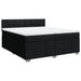 Pat box spring cu saltea, negru, 200x200 cm, textil - WALTI WALTI