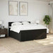Pat box spring cu saltea, negru, 200x200 cm, textil - WALTI WALTI
