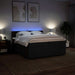 Pat box spring cu saltea, negru, 200x200 cm, textil - WALTI WALTI