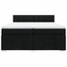 Pat box spring cu saltea, negru, 200x200 cm, textil - WALTI WALTI